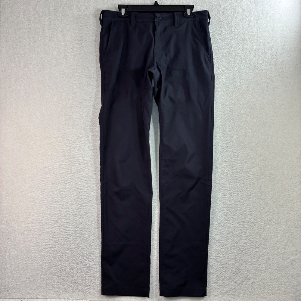 Bluffworks Ascender Pants Mens 31x34 Black Tailored Fit Chino Travel Tech